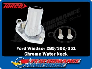 Ford Windsor 289 302 351 Chrome Die-Cast 45 Degree Water Neck - Picture 1 of 2