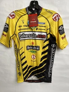 Camiseta deportiva de ciclismo HINCAPIE amarilla manga corta para hombre S nueva con etiquetas - Imagen 1 de 3