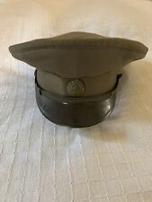 Original Soviet Russian M57 Army Officer Field Uniform Visor Hat Cap Badge 57