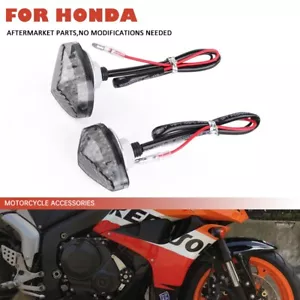 Flush Mount LED Turn Signal Lights for HONDA CBR125R CBR600RR 1000RR 600F 900RR - Picture 1 of 9