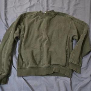 Lululemon Sweater Women 4 Black Chill On Pullover Relaxed Fit Crew Zip Pockets - Picture 1 of 6