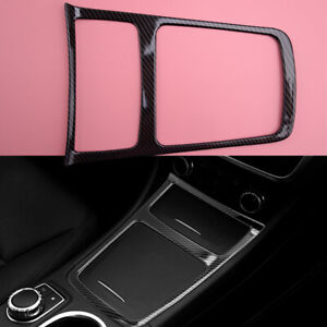 ABS Carbon Center Console Panel Trim Fit For Mercedes CLA GLA A Class W117 13-17