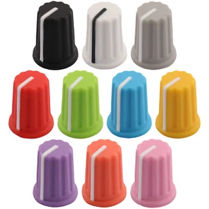 D180 Rubber Grip Colour Body DJ Control Knob - 6mm D-Shaft Hole - Push Fit - Picture 1 of 41