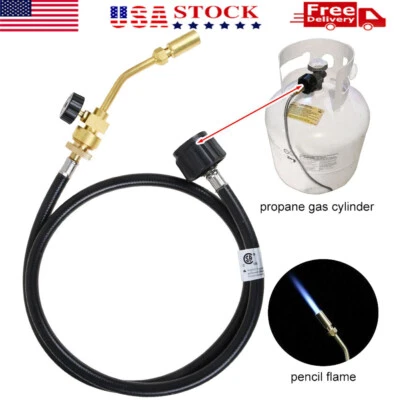 Kit adaptador manguera antorcha turbo tanque de gas propano Mapp soldadura soldadura soldadura EE. UU. Foto 1 de 4