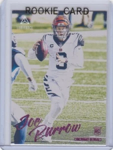 JOE BURROW ROOKIE CARD 2020 Luminance PINK VARIATION NFL RC Bengals LSU TIGERS - Picture 1 of 2