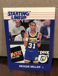 REGGIE MILLER 1988 KENNER STARTING LINEUP CARD - INDIANA PACERS - Picture 1 of 2