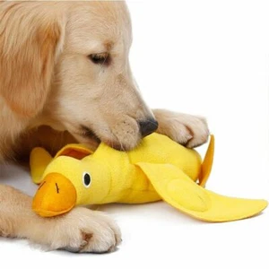 Dog Sniffing squeaky Duck  Training Pet Interactive Food Dispensing Play Toys - Picture 1 of 9