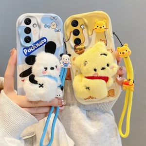 3D Cartoon Kitty Bear Fur Phone Case for Samsung Galaxy A52S A32 A12 A13 A23 A33 - Picture 1 of 18