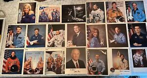 Huge Lot 20 NASA Astronauts -Autographed 8x10 Print Photos - John Glenn & More