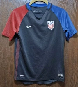 Camiseta de fútbol Nike negra y azul Dri-Fit de la selección nacional de Estados Unidos juvenil grande cosida - Imagen 1 de 2