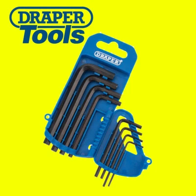 Draper Imperial/AF Hex Hexagon Allen Key Set Allan Alan Alen 1/16"-1/4" 8 Pce - Image 1 of 2