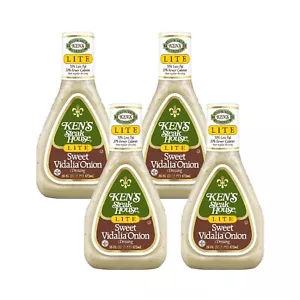 Ken's Steak House Lite Sweet Vidalia Onion Salad Dressing, 16 fl oz. (Pack of 4) - Picture 1 of 1