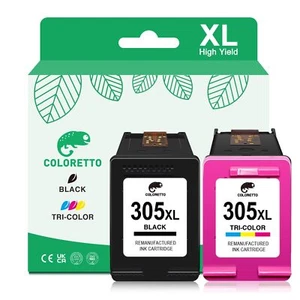 305XL pour HP Cartouche 305 XL DeskJet 2820e 4220e 2800e 2810e 2700e 2720 272... - Photo 1/7