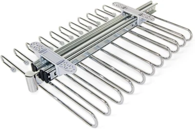 Portapantaloni Estraibile per Armadio, Appendi Pantaloni Estraibile Con 11 Grucc - Immagine 1 di 4