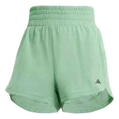 Adidas M MEDIANO Pacer Elastizado Tejido Cremallera Bolsillo Lux Pantalones Cortos Verde IV5219- Nuevo Foto 1 de 4