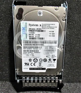 49Y2003 49Y2004 49Y2007 IBM 600GB 10K RPM 6Gb/s 2.5" SAS SERVER HDD Hard Drive - Picture 1 of 4