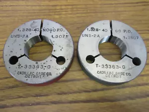 Juego de medidores de anillo de rosca Go & No Go 1,328"-40 UNS-2A - Imagen 1 de 3