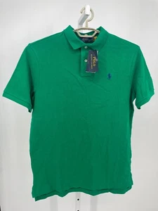 Polo Ralph Lauren Mens Polo Shirt M Green Classic Fit Short Sleeve Casual Golf - Picture 1 of 5
