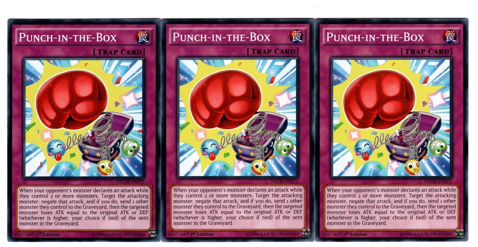 Yugioh- 3X Punch-in-the-Box - Common - 1st Edition - NECH-EN071 - Near Mint - Image 1 of 1