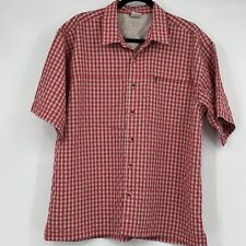 The North Face Mens Button Up Shirt Short Sheeve Plaid