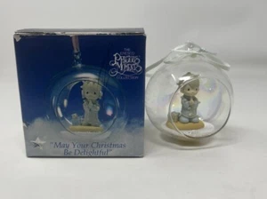 Precious Moments Enesco May Your Christmas be Delightful 1993 Christmas Ornament - Picture 1 of 10