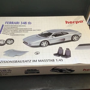 Bausatz Herpa  1:43 Ferrari 348tb silber TOP und in OVP - Bild 1 von 9