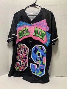 Bel Air Jersey # 99 Fresh Prince ( Will Smith ) Baseball Jersey Retro Size Large - Picture 1 of 7