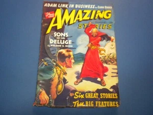 AMAZING STORIES - January 1940 - sci-fi PULP MAGAZINE great cover art! - Picture 1 of 5