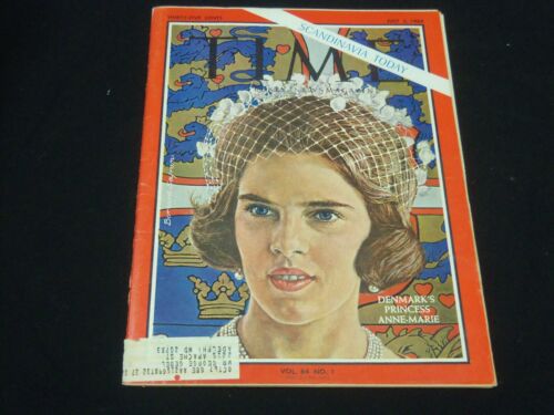 1964 JULY 3 TIME MAGAZINE - DENMARK'S PRINCESS ANNE-MARIE - FRONT COVER - J 3350