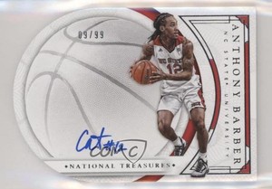 2016 National Treasures Collegiate Basketball /99 Anthony Barber Rookie Auto RC