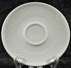 Winterling Bavaria 6" Saucer - WIG377 - White w/ Embossed Dots & Diamonds - 3 - Picture 1 of 2