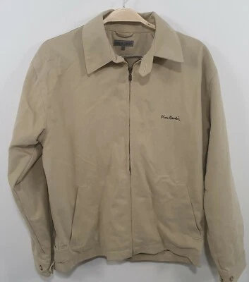 Chaqueta deportiva de golf Pierre Cardin beige para hombre talla S  Foto 1 de 4