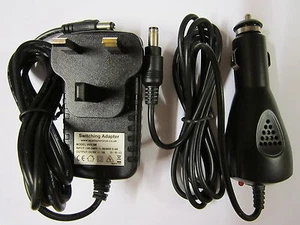 Leapfrog Leappad Leap Pad 2 LeapPad2 9V Mains AC Adaptor + Car Power Supply Set - Picture 1 of 1