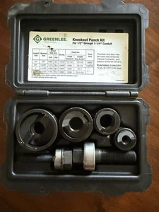 Greenlee Knockout Punch Kit For 1/2" through 1-1/4" Conduit - Picture 1 of 7