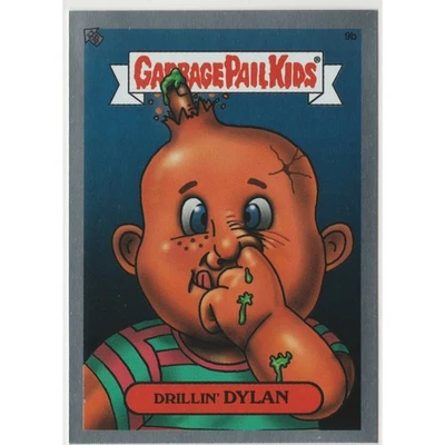 Drillin' Dylan #9b Garbage Pail Kids GPK Silver Foil Glossy - Image 1 of 2