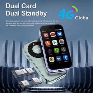 Smartphone Desbloqueado Global Mini 4G LTE 3.0" Pantalla HD Pequeño Android 10 2000mAh - Imagen 1 de 23