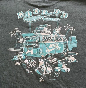 Mens Nike SB Road Dogs Green Graphic T-Shirt Size XL - Picture 1 of 5