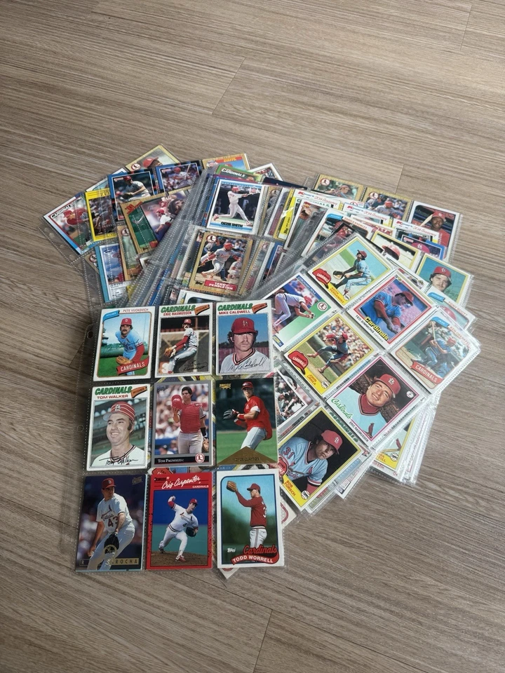 Lote de tarjetas de béisbol de los Cardenales de San Luis - Ozzie Smith, Brock, Gibson, McGee Foto 1 de 4