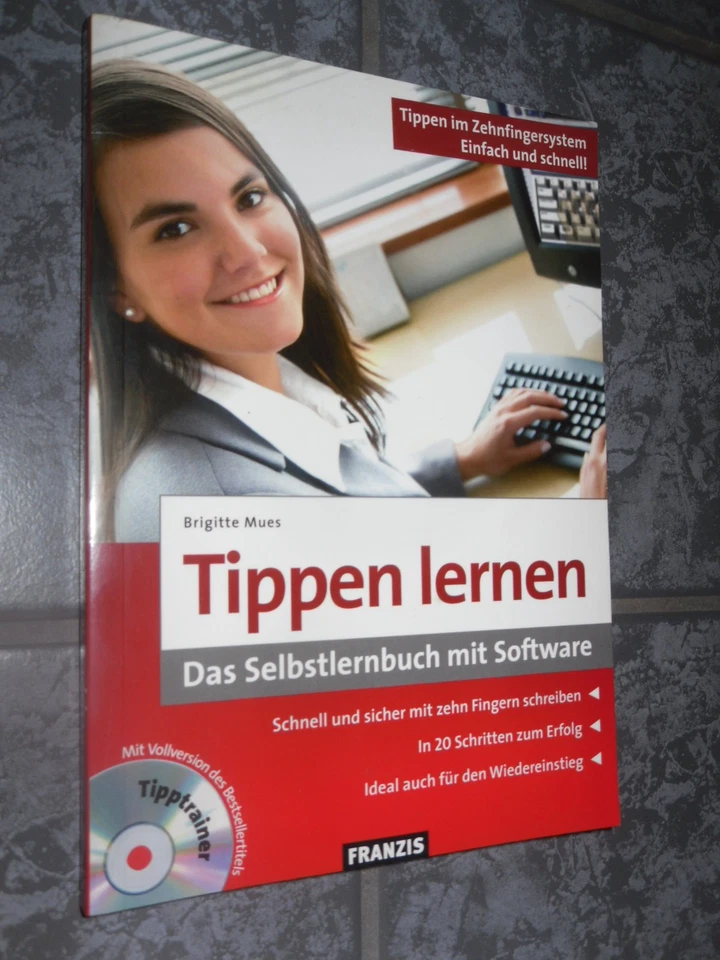 Tipptrainer 3D Software mit Selbstlernbuch Tippen lernen 🔴 Neuwertig ⚡-VERSAND - Bild 1 von 3