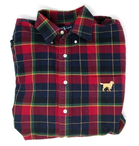 Camisa Ralph Lauren Blake Tartán Cuadros Golden Retriever Perro Bordado Talla L - Imagen 1 de 9