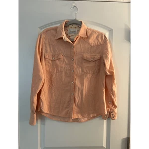 Vintage Panhandle Slim Western Cowboy Shirt Peal Snaps Peach Sz S - Picture 1 of 5