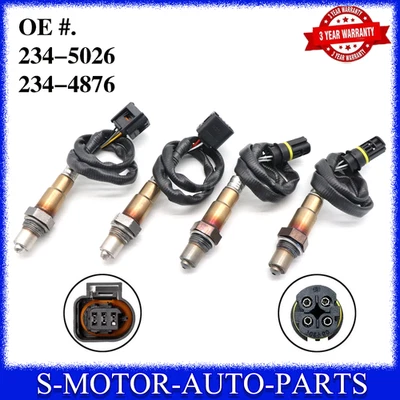 4X O2 Oxygen Sensor Up+Downstream For BMW 550i 650i 750i Alpina B6 B7 X5 X6 4.4L - Image 1 of 4