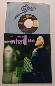 CYNDI LAUPER - THAT'S WHAT I THINK 7" US 45 VINYL - FREE PIC CUSTOM SLEEVE - Bild 1 von 5