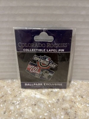 2023 Opening Day pin Washington Nationals Colorado Rockies  MLB - Image 1 of 2