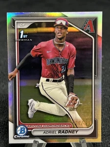π 2024 Bowman Chrome 1st Adriel Radney /499 Silver Refractor RC π₯ Prospect!!! - Picture 1 of 2