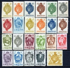 Stamps Liechtenstein, Scott # 18-46 Mint NH-LH, complete set - Picture 1 of 2