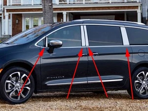 For Chrysler Pacifica 2025 Accessories Window Pillar Steel Cover B-pillar Decals - Picture 1 of 9