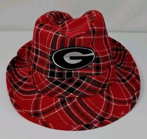 RARO Georgia Bulldogs The Honour Society Sombrero a Cuadros Rojo y Negro-Talla L - Imagen 1 de 15