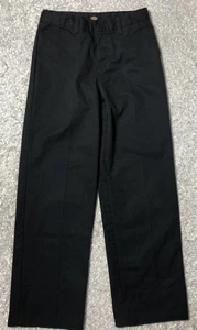 Jungen Dickies Uniformhose Gr. 10 schwarz vorne flach verstellbarer Bund - Bild 1 von 3
