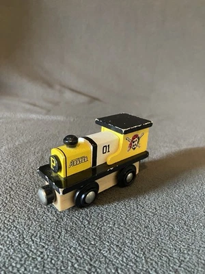Pittsburgh Pirates Wooden Magnetic Pull Along Train Black And Yellow￼ - Image 1 of 4
